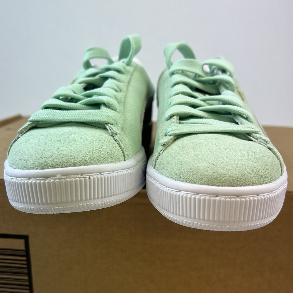 PUMA Suede Classic‎ Xxi Lace Up Womens Sz 6.5 Green Sneakers Casual Shoes - Picture 4 of 7